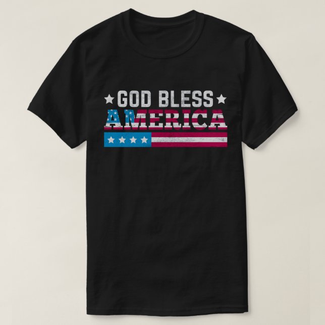 God Bless America T-Shirt (Design Front)