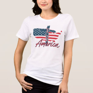 God Bless America Tri-Blend Shirt