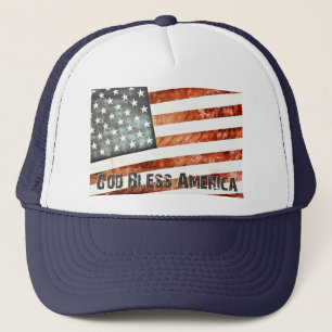 God Bless America Trucker Hat