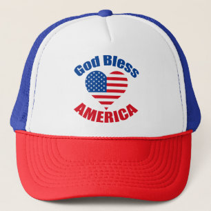 God Bless America Trucker Hat
