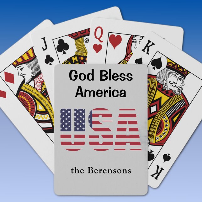 God Bless America USA Custom Deck of Playing Cards (Creator Uploaded)