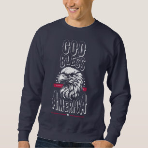 God Bless America, USA eagle Sweatshirt