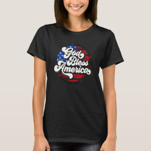 God Bless America Usa Flag 4th Of July Men Women P T-Shirt