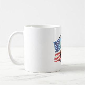 God Bless America With Flag/Eagle/Fireworks Coffee Mug