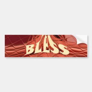 God Bless Art Print Bumper Sticker