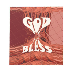 God Bless Art Print Notepad