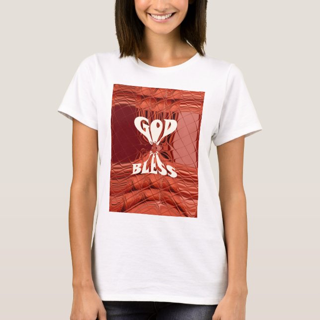 God Bless Art Print T-Shirt (Front)