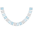 God Bless Baby Boy Blue Gray Baptism