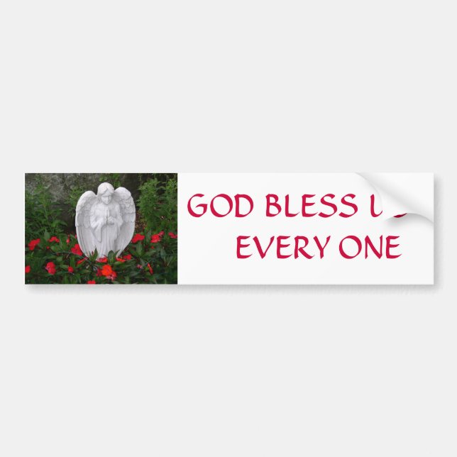GOD BLESS BUMPER STICKER (Front)