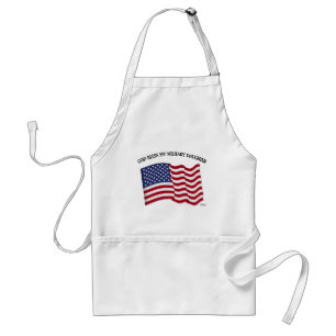 GOD BLESS MY MILITARY DAUGHTER with US flag Standard Apron