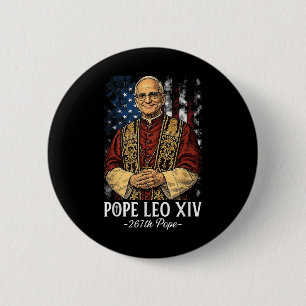 God Bless New Pope Leo Xiv Catholic Church Faith S 6 Cm Round Badge