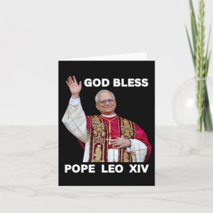 God Bless New Pope Leo Xiv Catholic Church Faith S Card
