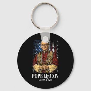 God Bless New Pope Leo Xiv Catholic Church Faith S Key Ring