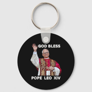 God Bless New Pope Leo Xiv Catholic Church Faith S Key Ring