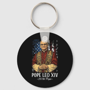 God Bless New Pope Leo Xiv Catholic Church Faith S Key Ring