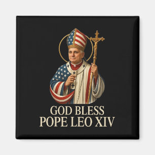 God Bless New Pope Leo Xiv Catholic Church Faith S Magnet