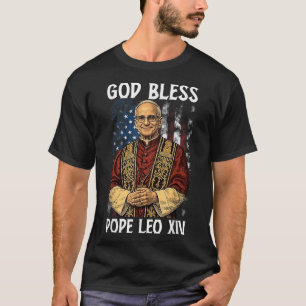 God Bless New Pope Leo Xiv Catholic Church Faith S T-Shirt