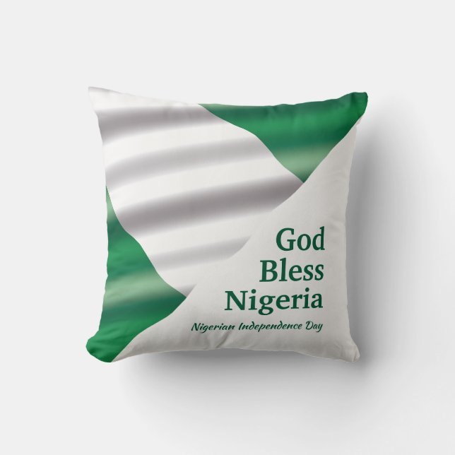 GOD BLESS NIGERIA Custom Scripture Cushion (Front)