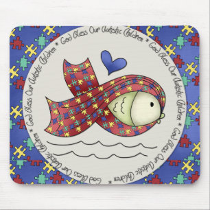 God Bless Our Autisic Children Mousepad