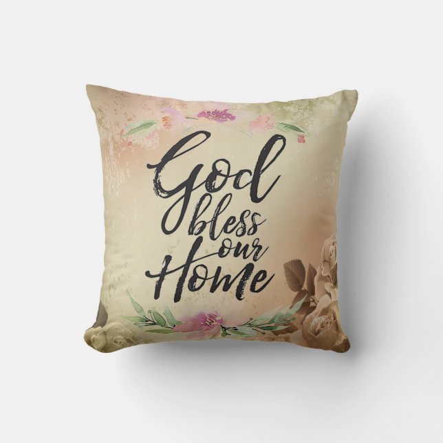 God bless our home cushion (Front)