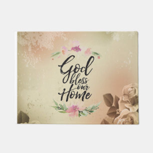 God bless our home doormat