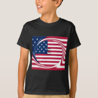 God Bless Our Home: USA Flag Swirl Art