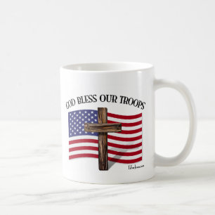 God Bless Our Troops Coffee Mug
