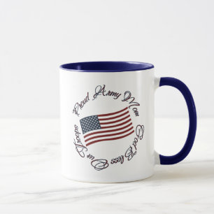 God Bless Our Troops, Proud Army Mum Mug
