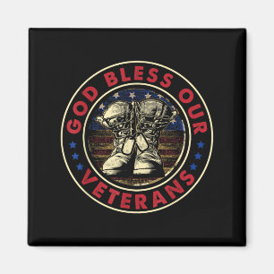 God Bless Our Veterans Memorial Day Magnet
