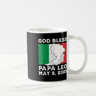 God Bless Papa Leo Italian Pope Leo 2025  Coffee Mug