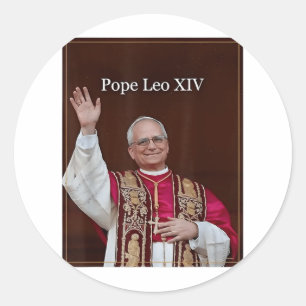 God Bless Pope Leo Xiv 1 Classic Round Sticker