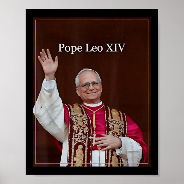 God Bless Pope Leo Xiv 1  Poster (Front)