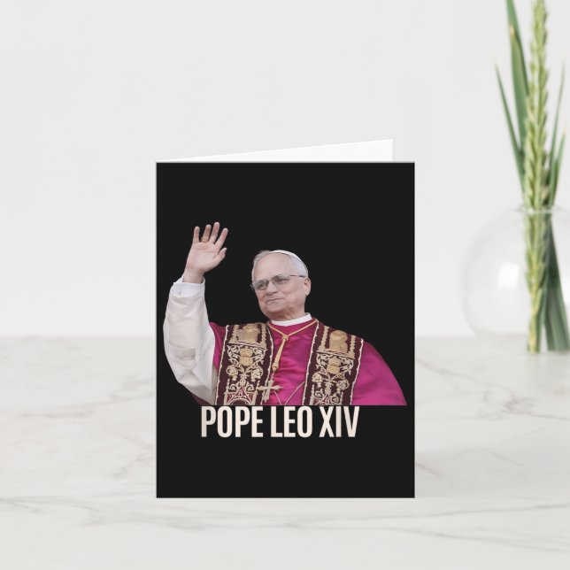 God Bless Pope Leo Xiv 26th Pope  Card (Front)