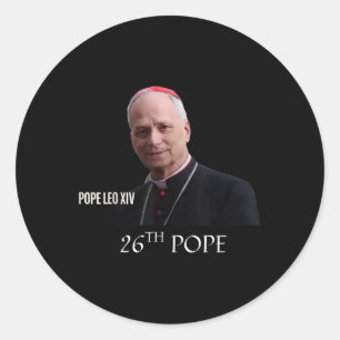 God Bless Pope Leo Xiv 26th Pope Classic Round Sticker