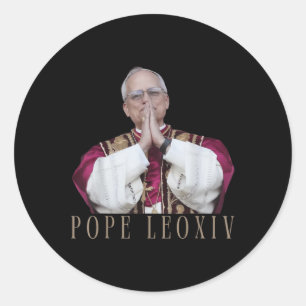 God Bless Pope Leo Xiv 26th Pope  Classic Round Sticker