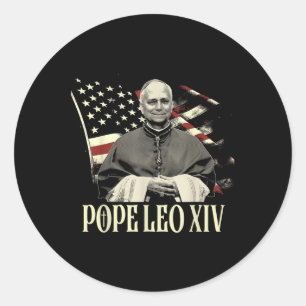 God Bless Pope Leo Xiv 4 Classic Round Sticker