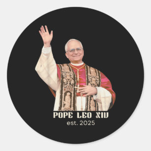 God Bless Pope Leo Xiv _7 Classic Round Sticker