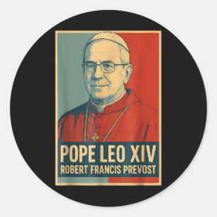 God Bless Pope Leo Xiv 8 Classic Round Sticker