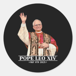 God Bless Pope Leo Xiv _9 Classic Round Sticker