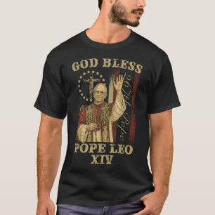 God Bless Pope Leo Xiv Cardinal Robert Prevost T-Shirt
