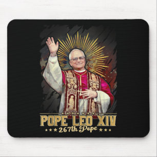 God Bless Pope Leo Xiv Catholic Mouse Pad