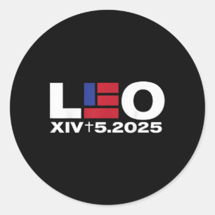 God Bless Pope Leo Xiv Christ 2025 Classic Round Sticker