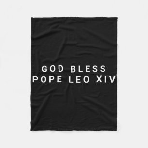 God Bless Pope Leo Xiv Fleece Blanket
