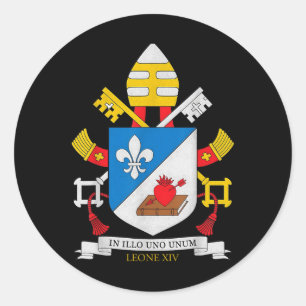 God Bless Pope Leo Xiv Leone Xiv  Classic Round Sticker
