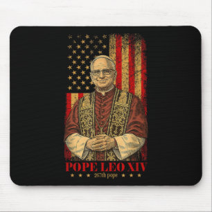 God Bless Pope Leo Xiv Pope Leo Xiv Shirt Pope Leo Mouse Pad