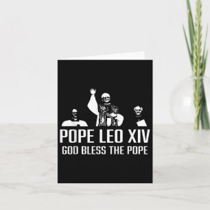 God Bless Pope Leo Xiv Portrait  Card