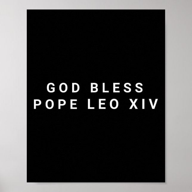 God Bless Pope Leo Xiv  Poster (Front)