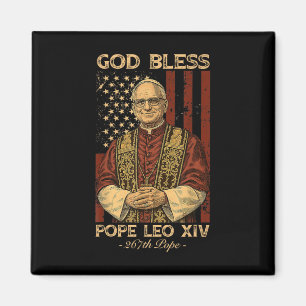 God Bless Pope Leo Xiv Robert Francis Prevost Amer Magnet