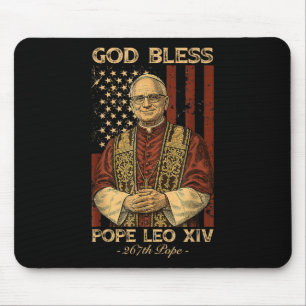 God Bless Pope Leo Xiv Robert Francis Prevost Amer Mouse Pad