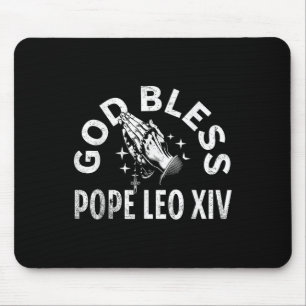 God Bless Pope Leo Xiv Shirt, Pope Leo Xiv Vintage Mouse Pad